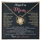 Stepped Up Mom Necklace - Love Knot - ST 10.2