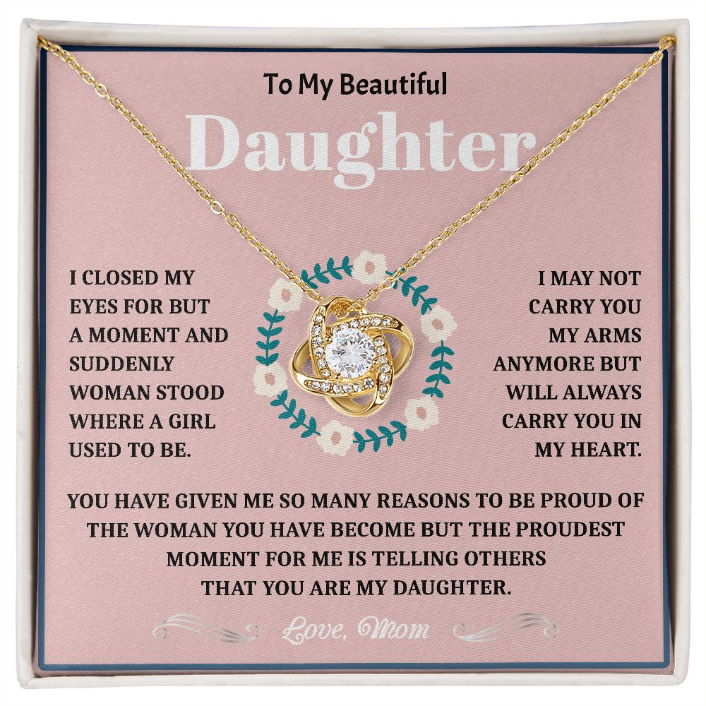 To My Beautiful Daughter - Love Knot - ST 21.1