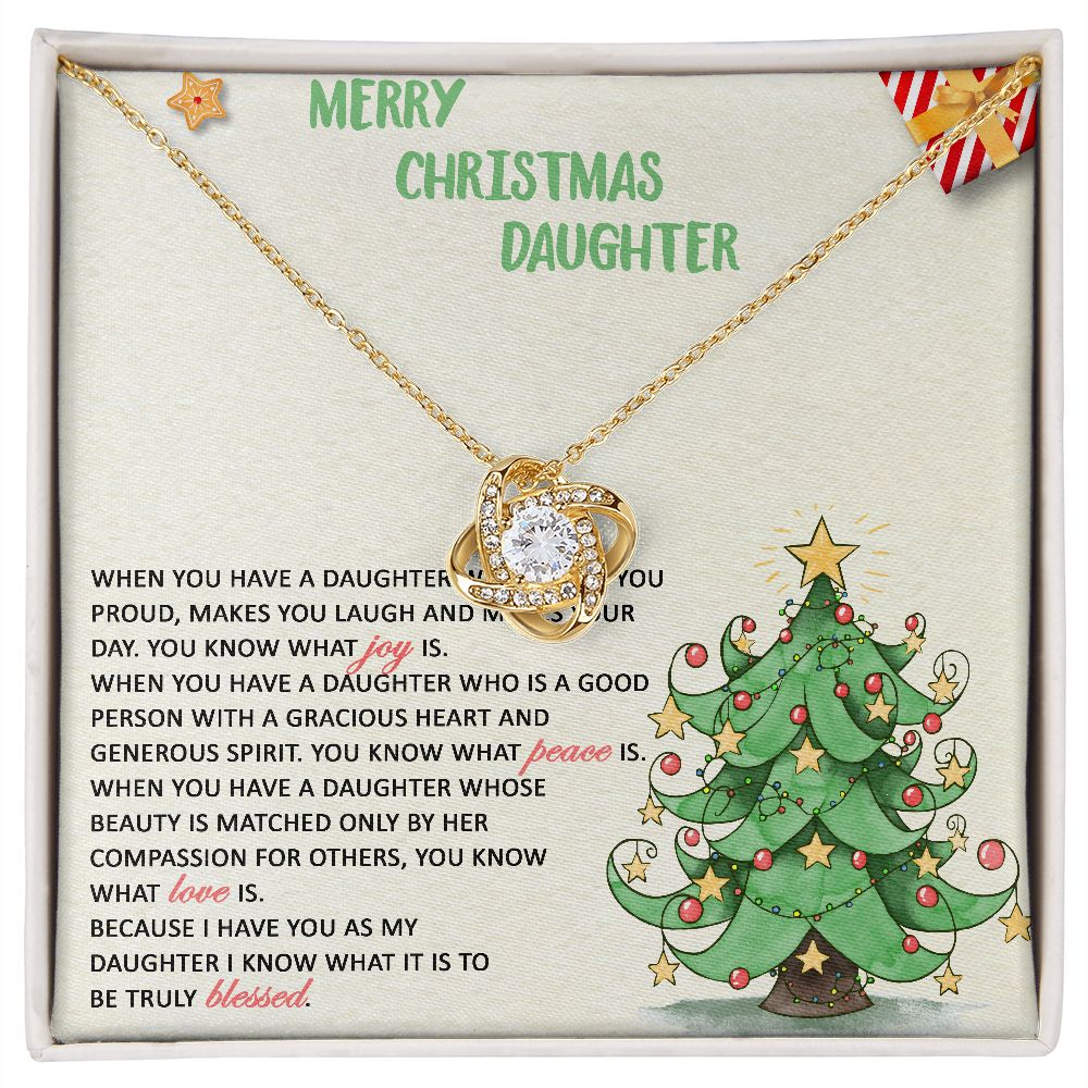 Merry Christmas Daughter - Love Knot - ST 20.9