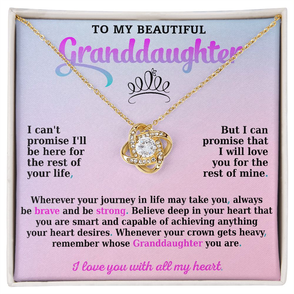 To My Beautiful Granddaughter - Love Knot - ST 17.3