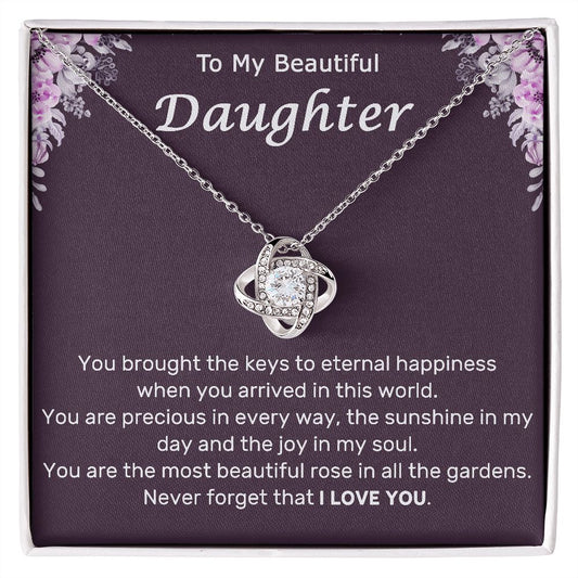 To My Beautiful Daughter - Love Knot - ST 21.10