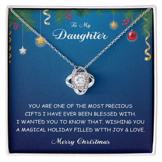 Merry Christmas To My Daughter - Love Knot - ST 20.8